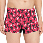 Karate Pattern Print Men's Boxer Briefs