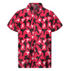 Karate Pattern Print Men's Short Sleeve Shirt