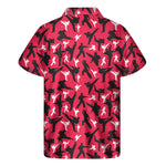 Karate Pattern Print Men's Short Sleeve Shirt