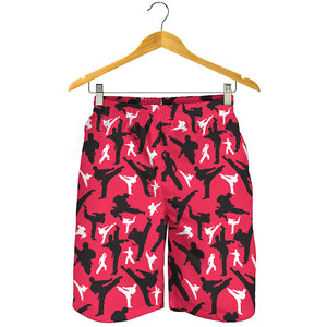 Karate Pattern Print Men's Shorts