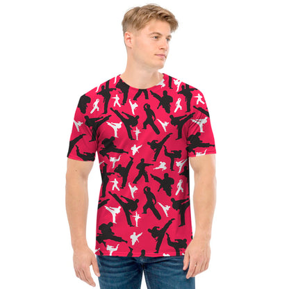 Karate Pattern Print Men's T-Shirt