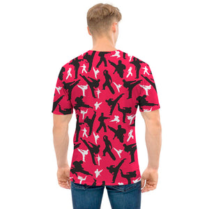 Karate Pattern Print Men's T-Shirt