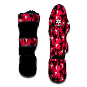 Karate Pattern Print Muay Thai Shin Guard