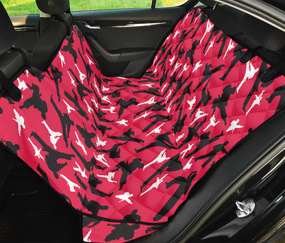Karate Pattern Print Pet Car Back Seat Cover