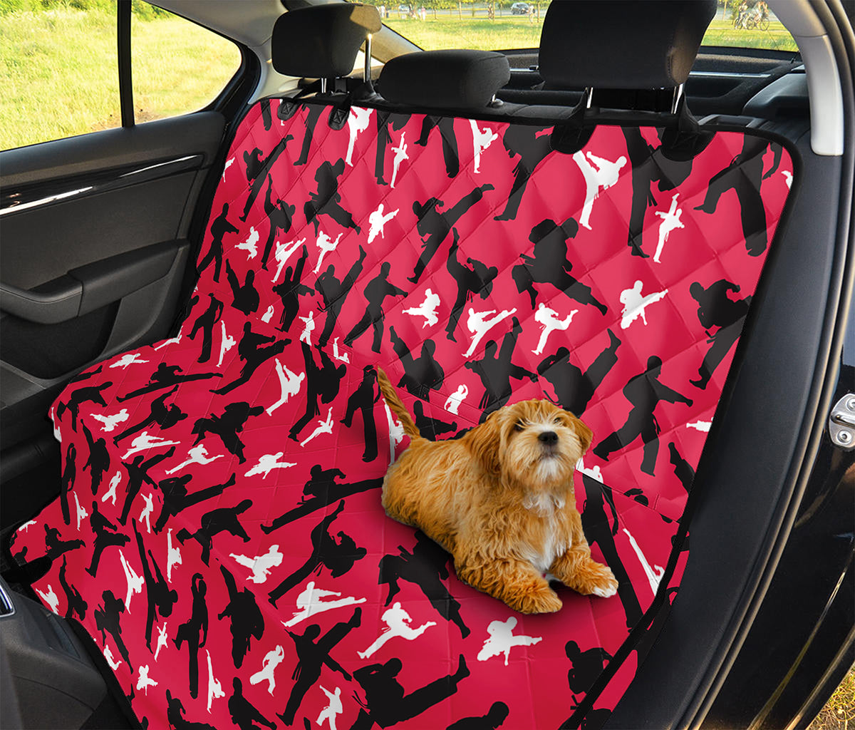 Karate Pattern Print Pet Car Back Seat Cover