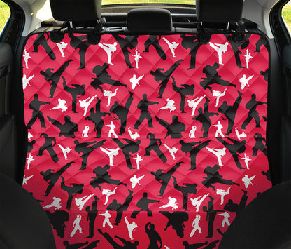 Karate Pattern Print Pet Car Back Seat Cover