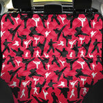 Karate Pattern Print Pet Car Back Seat Cover