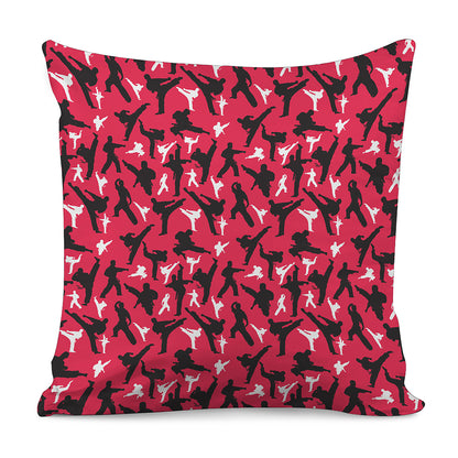Karate Pattern Print Pillow Cover