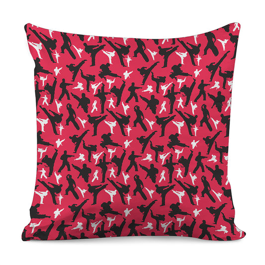 Karate Pattern Print Pillow Cover