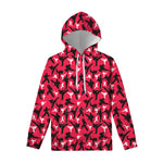 Karate Pattern Print Pullover Hoodie