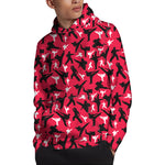 Karate Pattern Print Pullover Hoodie