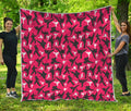 Karate Pattern Print Quilt