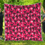 Karate Pattern Print Quilt