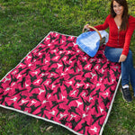 Karate Pattern Print Quilt