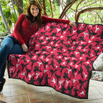 Karate Pattern Print Quilt