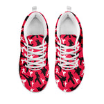 Karate Pattern Print White Sneakers