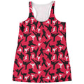 Karate Pattern Print Women's Racerback Tank Top