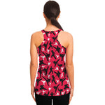 Karate Pattern Print Women's Racerback Tank Top
