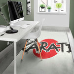 Karate Text Print Area Rug