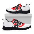 Karate Text Print Black Running Shoes