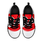 Karate Text Print Black Sneakers