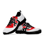 Karate Text Print Black Sneakers