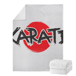 Karate Text Print Blanket