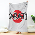 Karate Text Print Blanket
