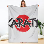 Karate Text Print Blanket