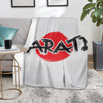 Karate Text Print Blanket