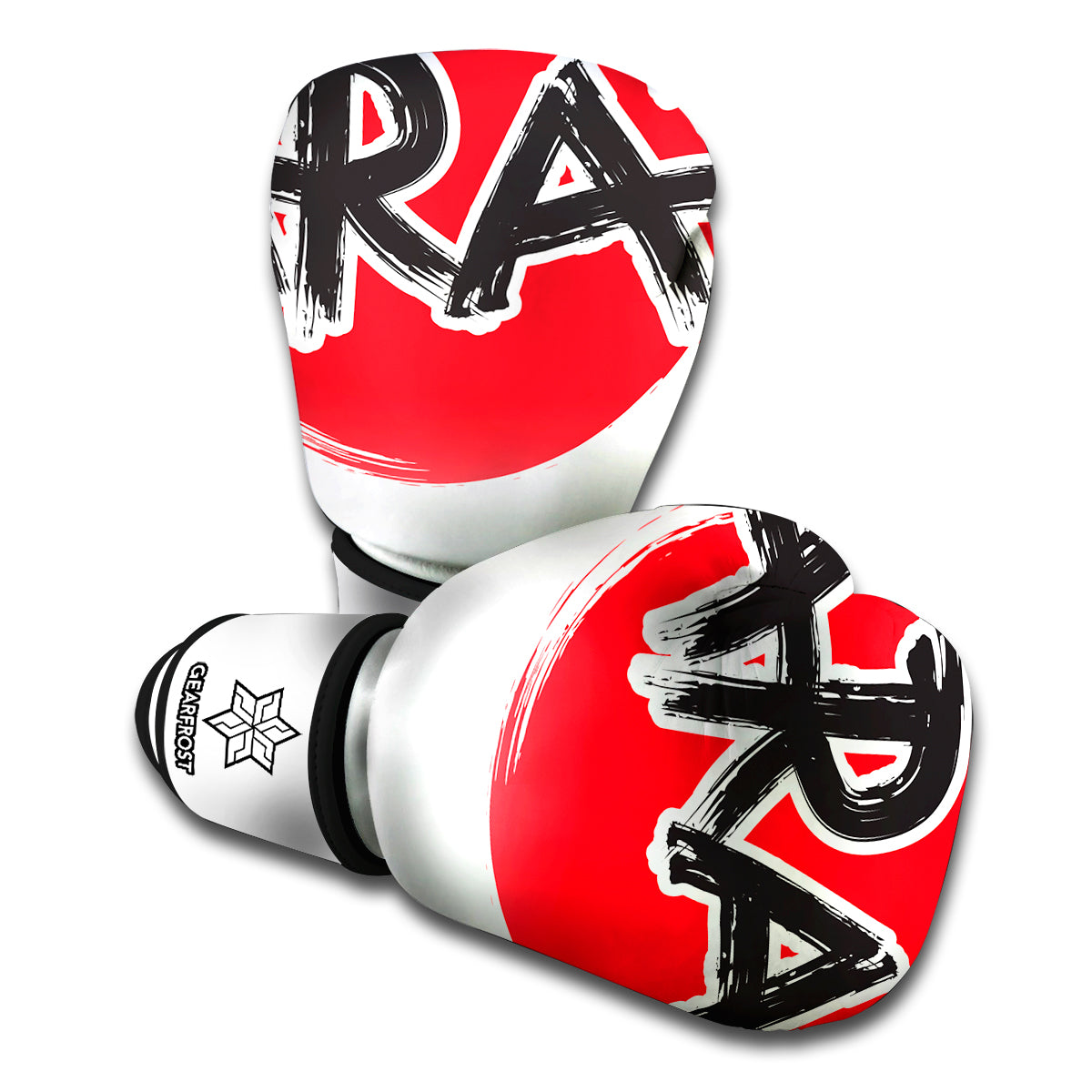 Karate Text Print Boxing Gloves