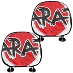 Karate Text Print Car Headrest Covers
