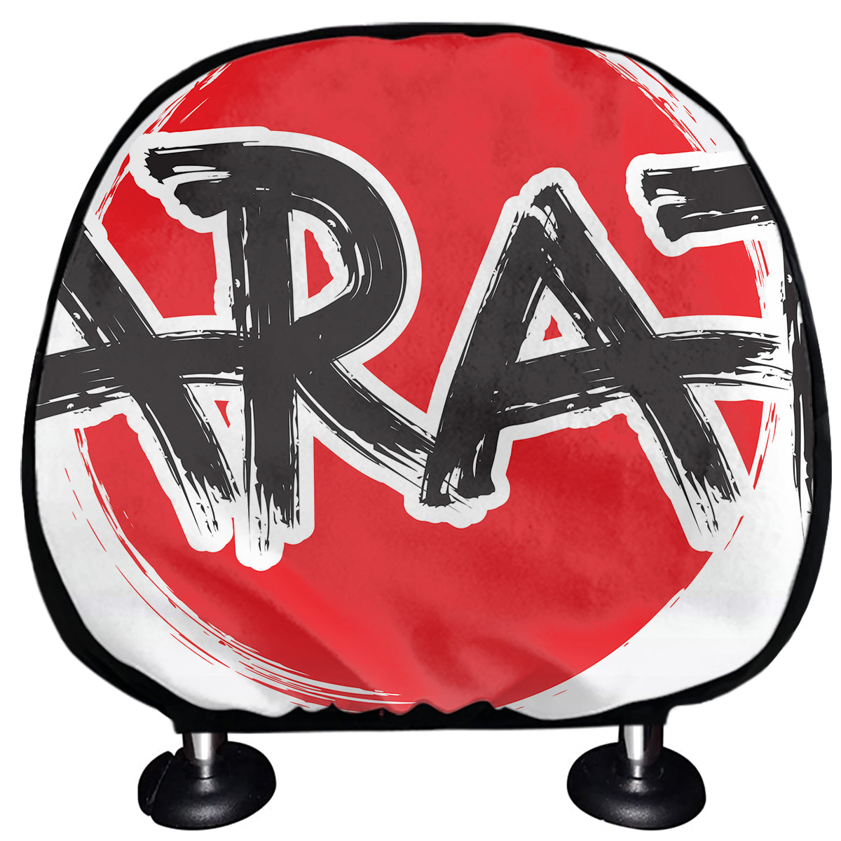 Karate Text Print Car Headrest Covers