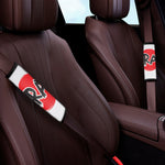 Karate Text Print Car Seat Belt Covers