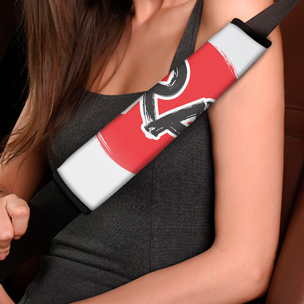 Karate Text Print Car Seat Belt Covers