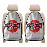 Karate Text Print Car Seat Organizers