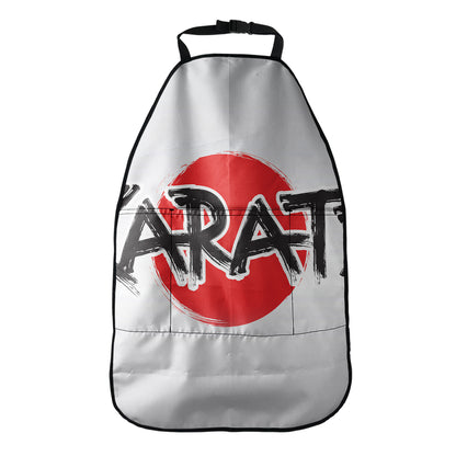 Karate Text Print Car Seat Organizers