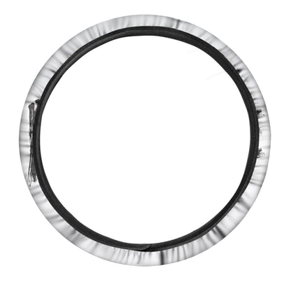 Karate Text Print Car Steering Wheel Cover