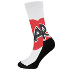 Karate Text Print Crew Socks