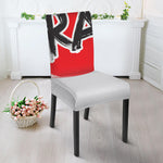 Karate Text Print Dining Chair Slipcover