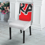 Karate Text Print Dining Chair Slipcover