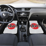 Karate Text Print Front and Back Car Floor Mats