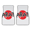 Karate Text Print Front Car Floor Mats