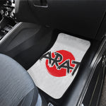 Karate Text Print Front Car Floor Mats