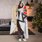 Karate Text Print Hooded Blanket