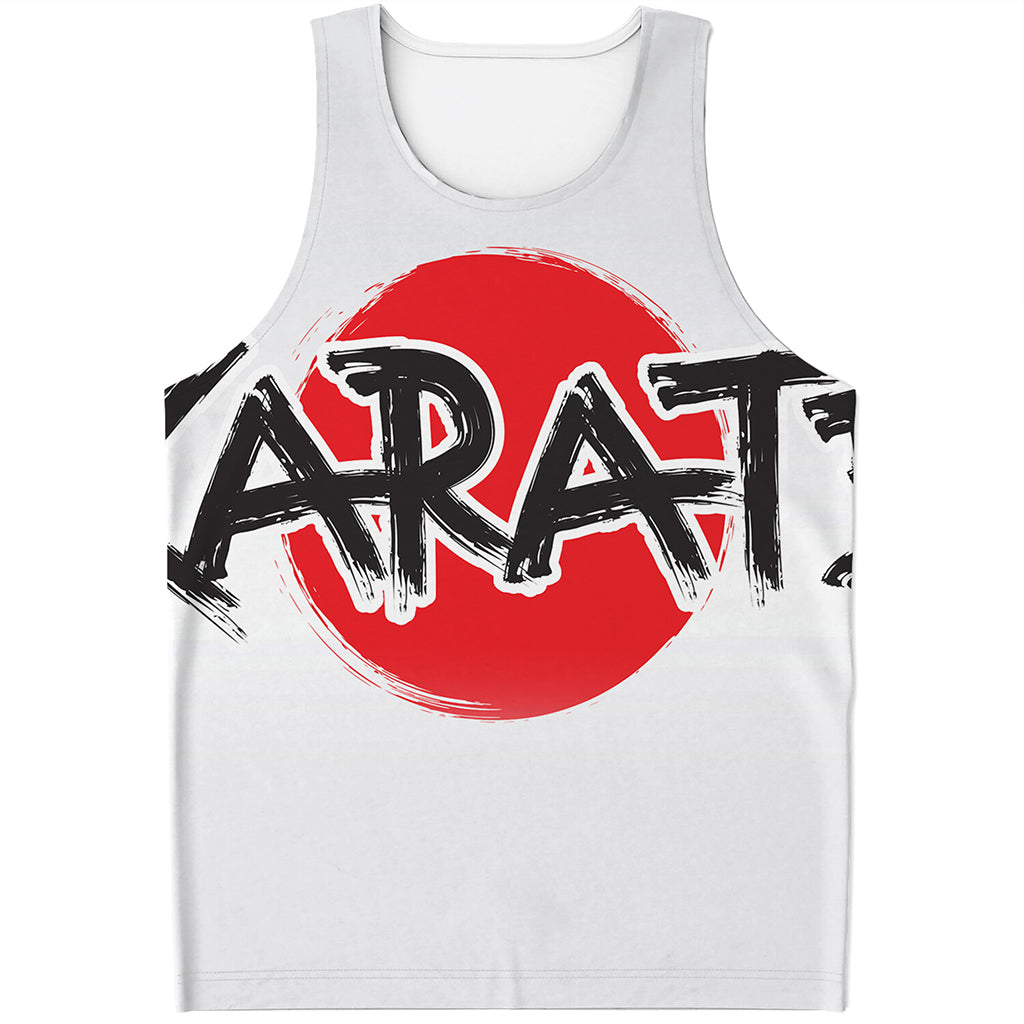 Karate Text Print Men's Tank Top