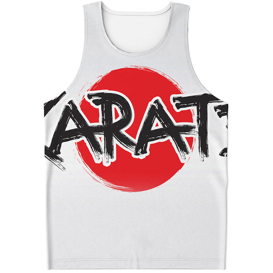 Karate Text Print Men's Tank Top
