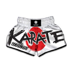 Karate Text Print Muay Thai Boxing Shorts