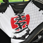 Karate Text Print Pet Car Back Seat Cover