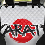 Karate Text Print Pet Car Back Seat Cover